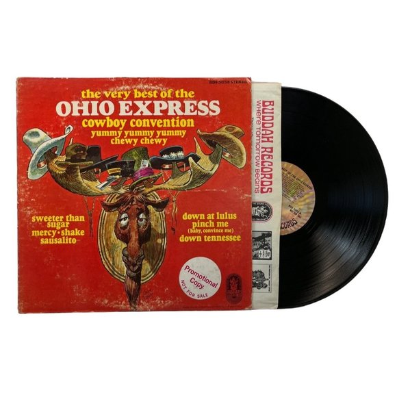 Very Best of Ohio Express Cowboy Convention Vinyl LP DJ Promo Buddah 5058 - Picture 1 of 7